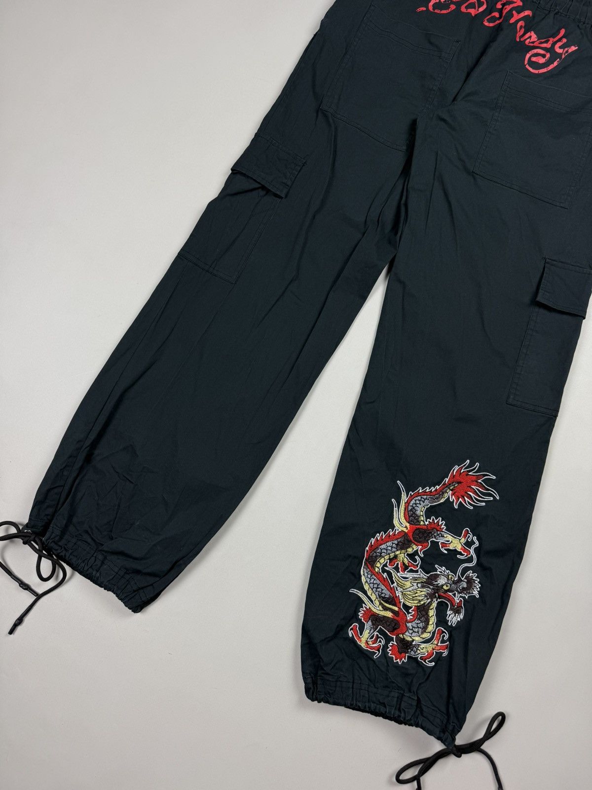 Ed Hardy Ed Hardy Urban Cargo Graphic Print Y2K Parachute Pants Size 28" / US 6 / IT 42 - 20 Thumbnail