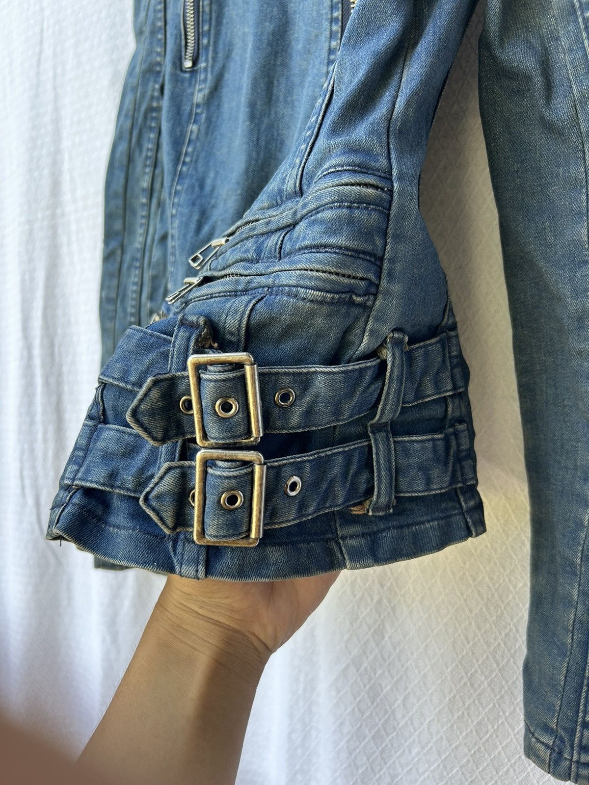 Japanese Brand Japanese zen denim jacket archives multizip Ifsix lgb styled Size US M / EU 48-50 / 2 - 6 Thumbnail
