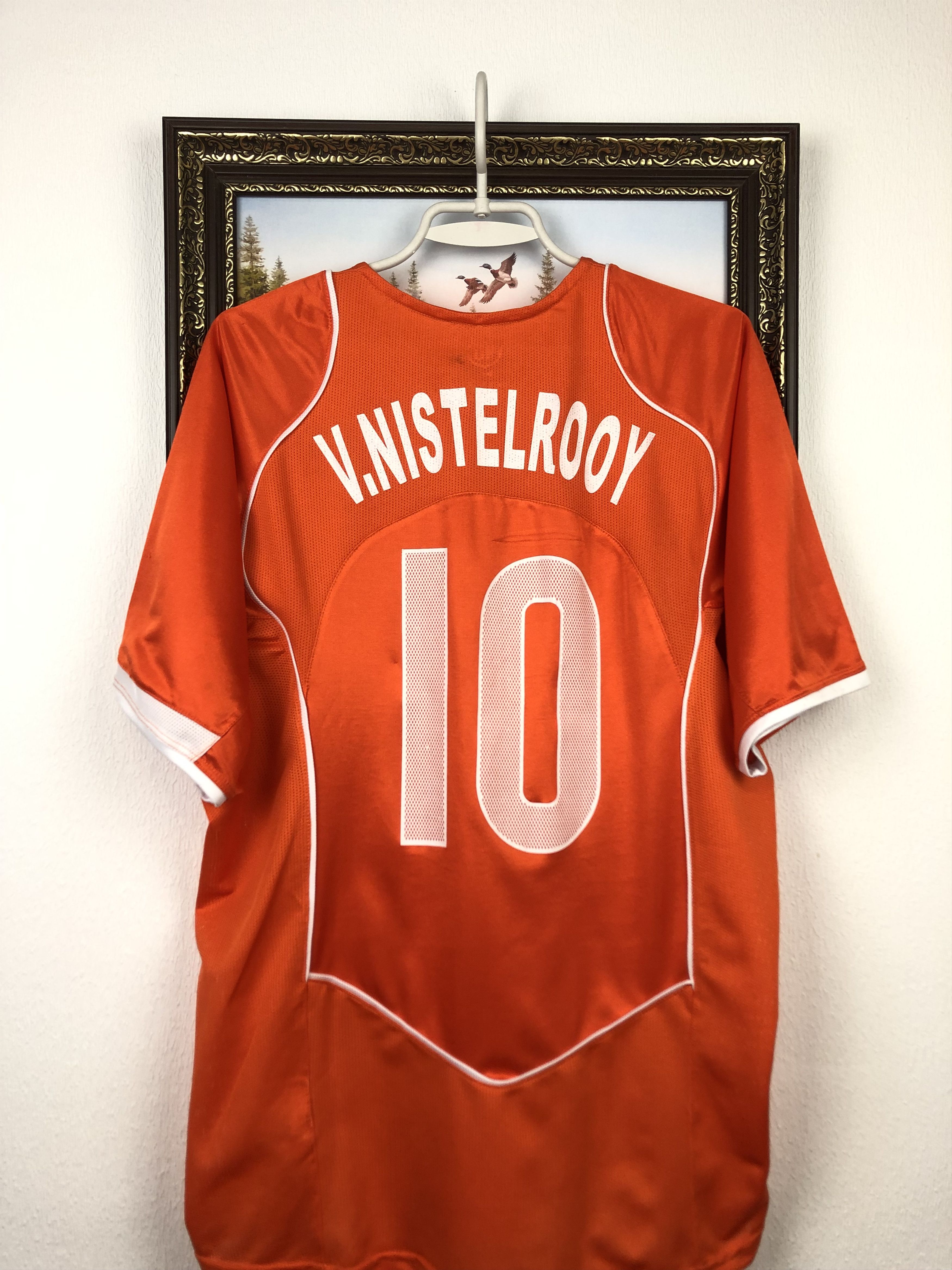 Nike Netherlands football shirt 2004 Soccer Nistelrooy Jersey Size US XL / EU 56 / 4 - 9 Thumbnail