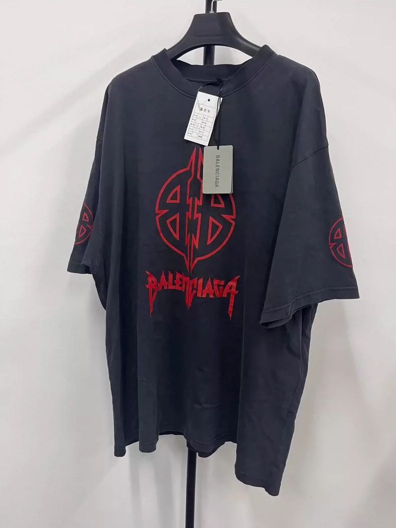 Balenciaga Balenciaga Bitcoin Logo Printed Short Sleeve Tee Size US XL / EU 56 / 4 - 1 Thumbnail