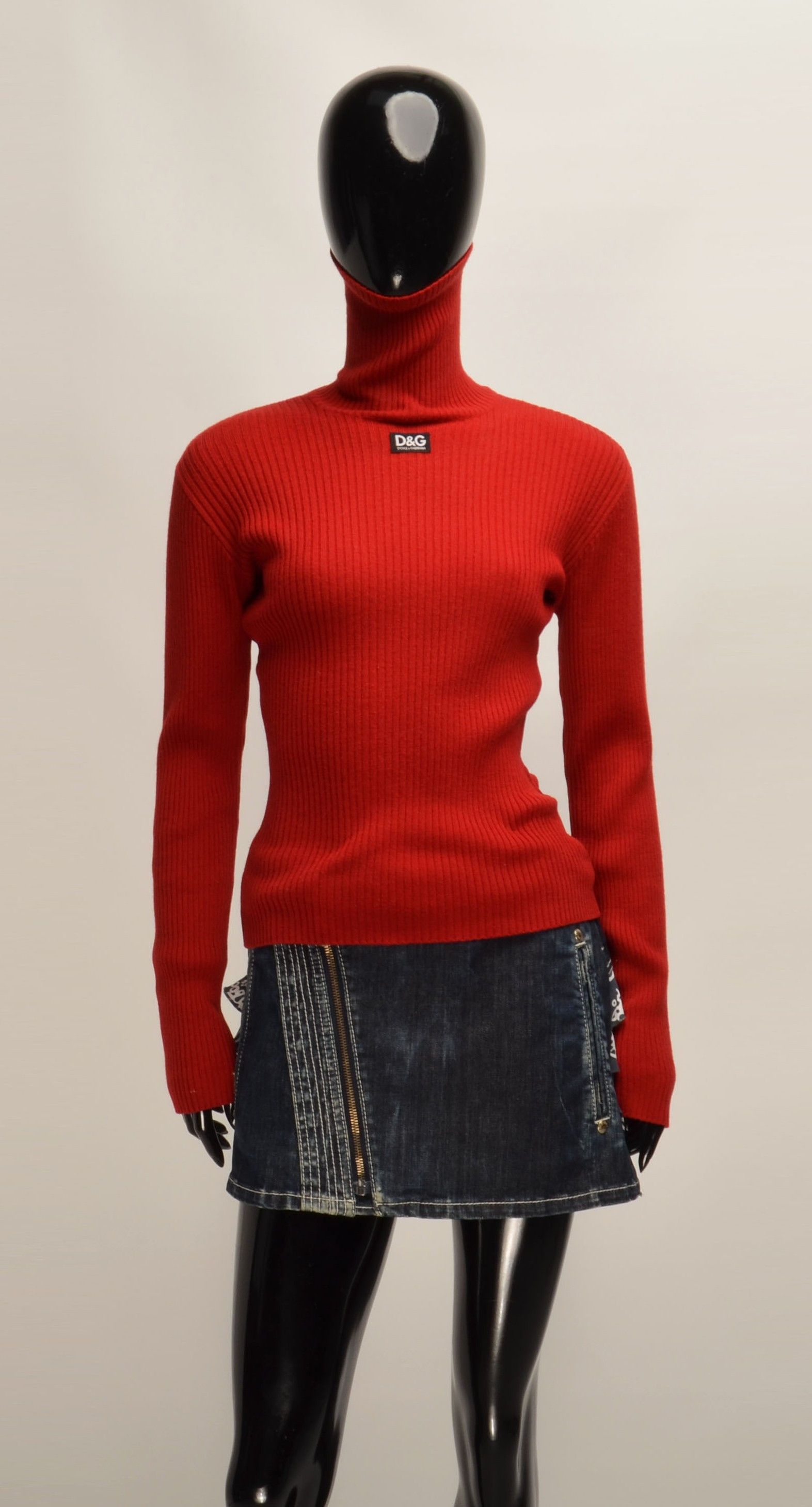 Dolce & Gabbana Vintage Dolce & Gabbana Rib Knit Turtleneck Jumper Size M / US 6-8 / IT 42-44 - 1 Thumbnail