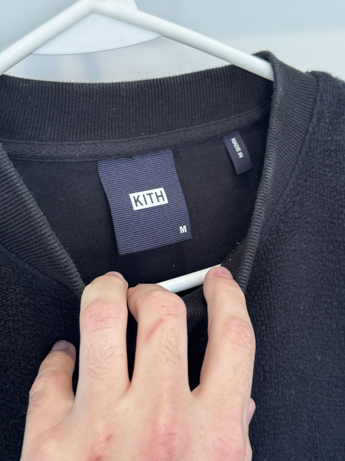 Kith Kith Reverse Paneled Fleece Crewneck Sweatshirt Black Size M Size US M / EU 48-50 / 2 - 7 Thumbnail