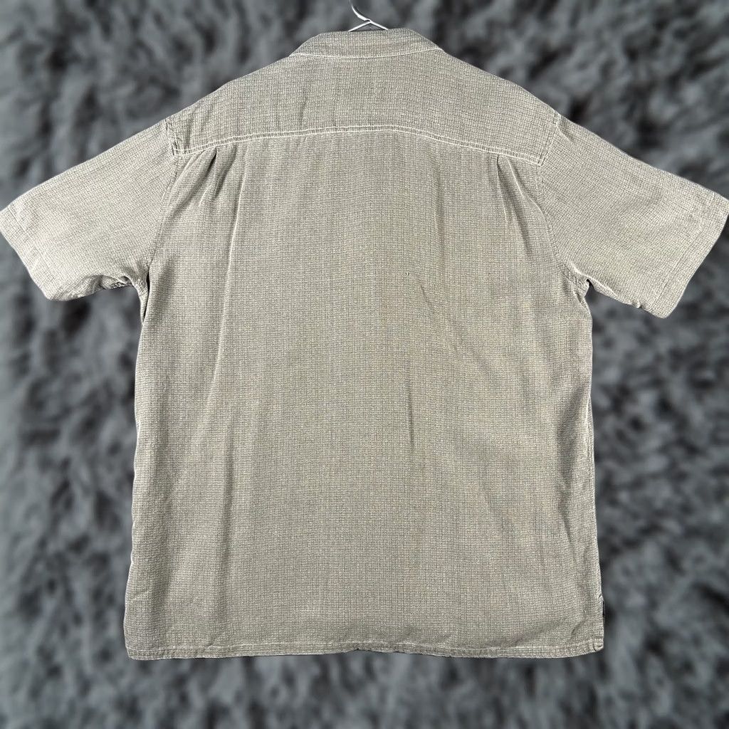 Pronto Uomo Pronto-Uomo Shirt XL Silk Blend Striped Short Sleeve Button Up Rockabilly Casual Mens Size US XL / EU 56 / 4 - 1 Thumbnail