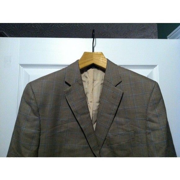 Saks Fifth Avenue SAKS FIFTH AVENUE MEN'S 100%WOOL SPORT COAT BLAZER SIZE:42L Size 42L - 2 Thumbnail