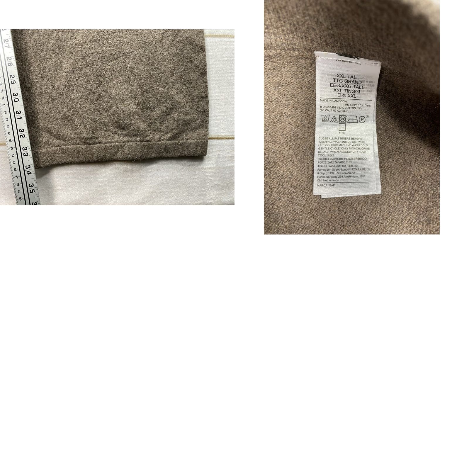 Gap Gap Pants Wide-Leg Pull On With Pockets Brown XXL Tall Womens Knit Sweater Pants Size XXL / US 16-18 / IT 52-54 - 8 Thumbnail