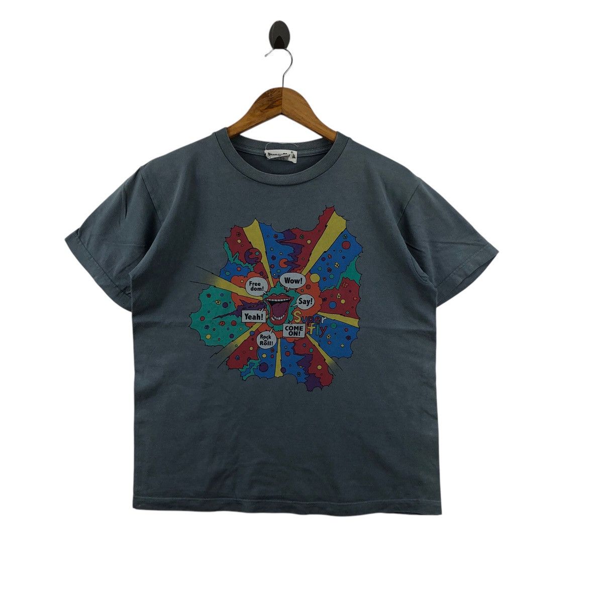 Japanese Brand × Vintage Vintage SUPER FLY Tee Shirt Art Logo Size US M / EU 48-50 / 2 - 1 Thumbnail