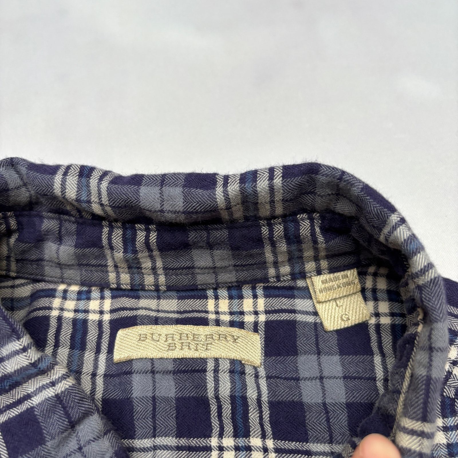Burberry Burberry Brit Men's Plaid Flannel Shirt Button Up Cotton L Size US L / EU 52-54 / 3 - 5 Thumbnail