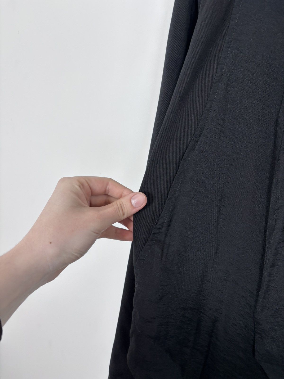 Allsaints AllSaints Kwar Jacket Women’s Black Draped Long Sleeve Size XS / US 0-2 / IT 36-38 - 5 Thumbnail