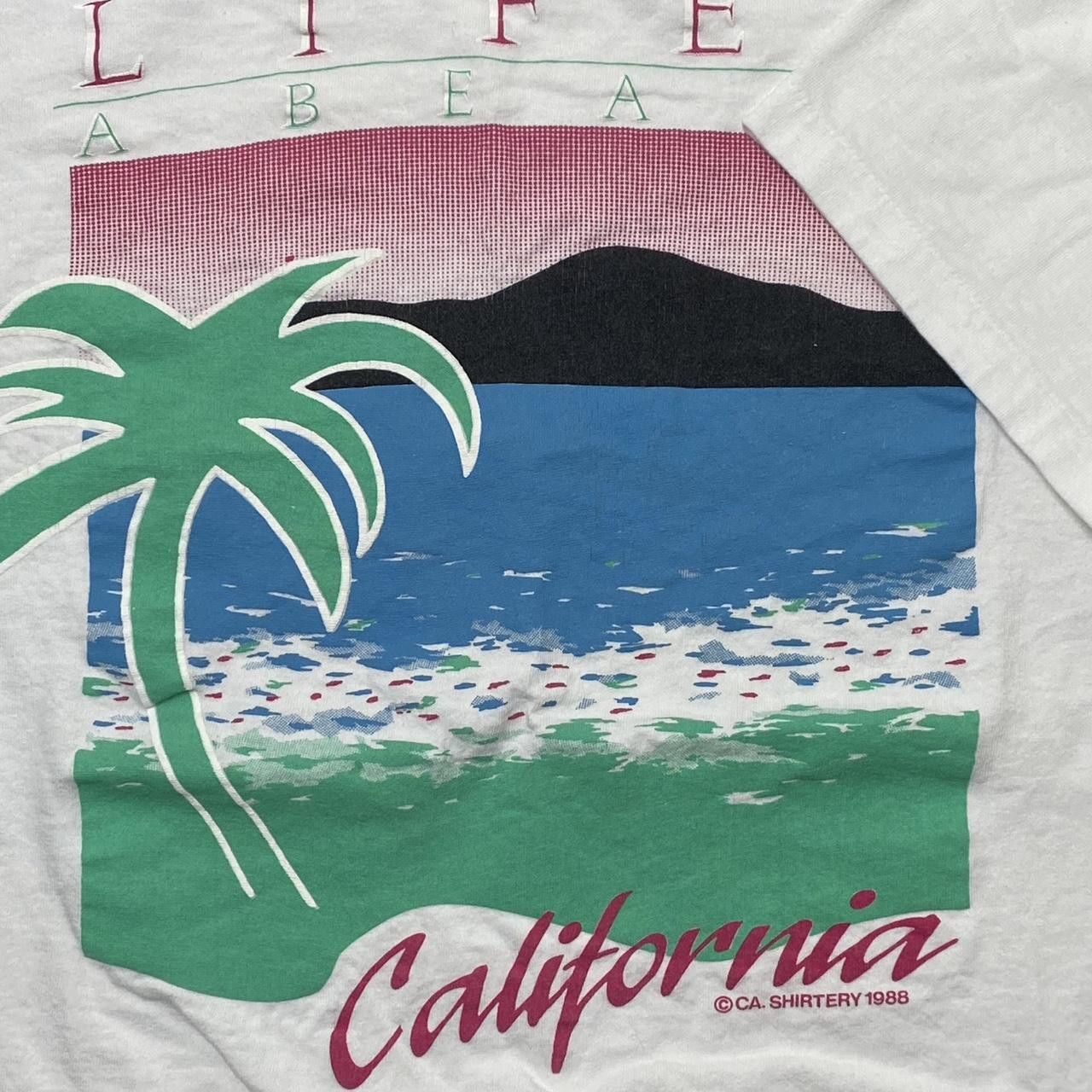 Signal Sport Vintage "Life's A Beach" White Surf Tee Size Large Size US L / EU 52-54 / 3 - 3 Thumbnail