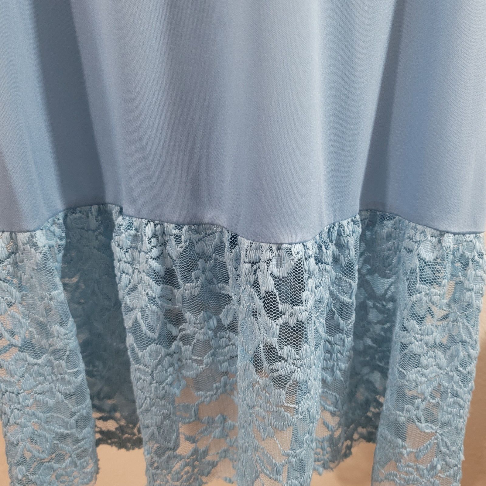 Other Paisley Grace Blue Lace Trim Shift Midi Dress 3XL Flowy Size 3XL / US 20-22 - 5 Thumbnail