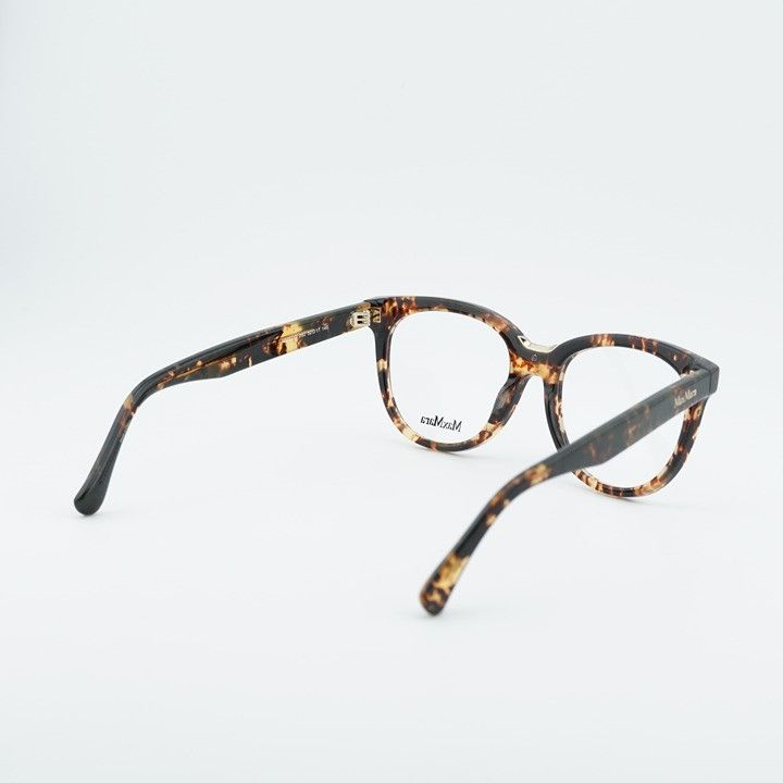 Max Mara Max Mara MM5110 052 Eyeglasses Havana 52mm Oval Frame Size ONE SIZE - 5 Thumbnail