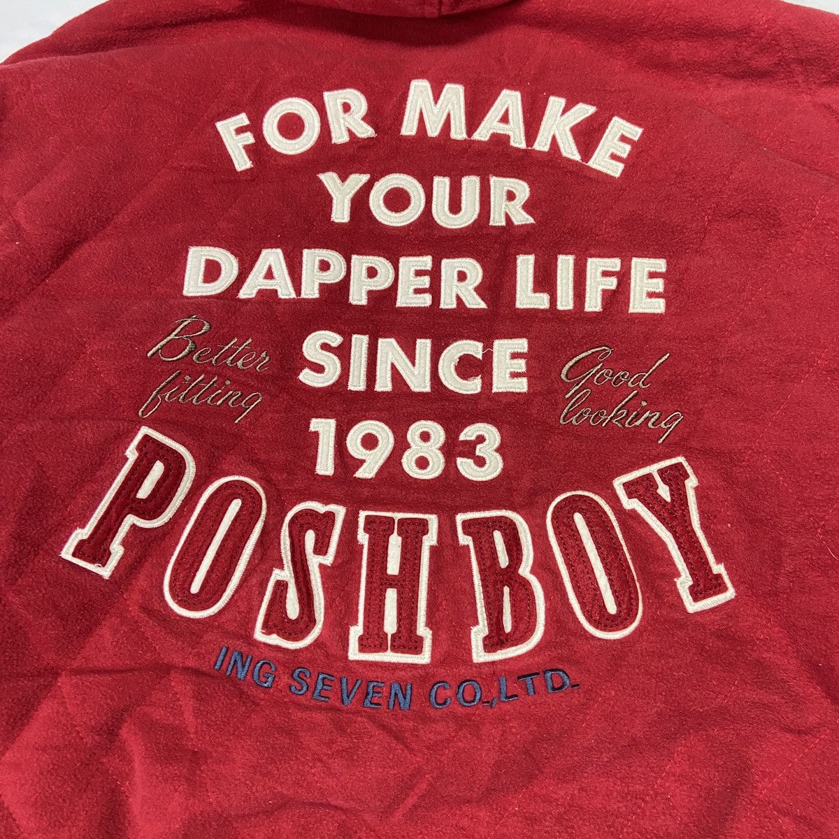 Japanese Brand × Vintage Vintage Posh Boy Bomber Hoodie Size US XL / EU 56 / 4 - 7 Thumbnail