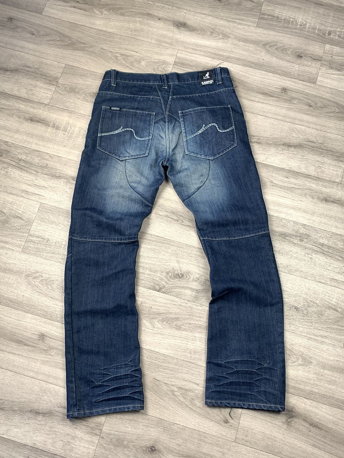 Kangol Vintage Kangol Denim Jeans Double Knee Flared Pants Size 36 Size US 36 / EU 52 - 2 Thumbnail