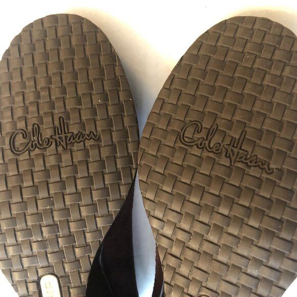 Cole Haan Cole haan women's brown leather suede wedges size: 7 1/2B Size US 7.5 / IT 37.5 - 6 Thumbnail