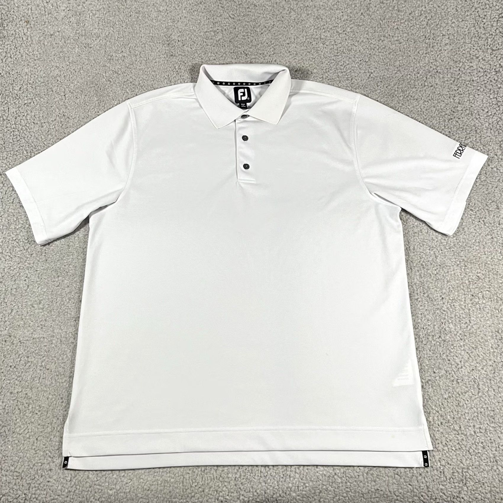 Footjoy FootJoy Polo Shirt Mens XL White Golf Performance FJ Stretch Logo Embroidered Size US XL / EU 56 / 4 - 5 Thumbnail