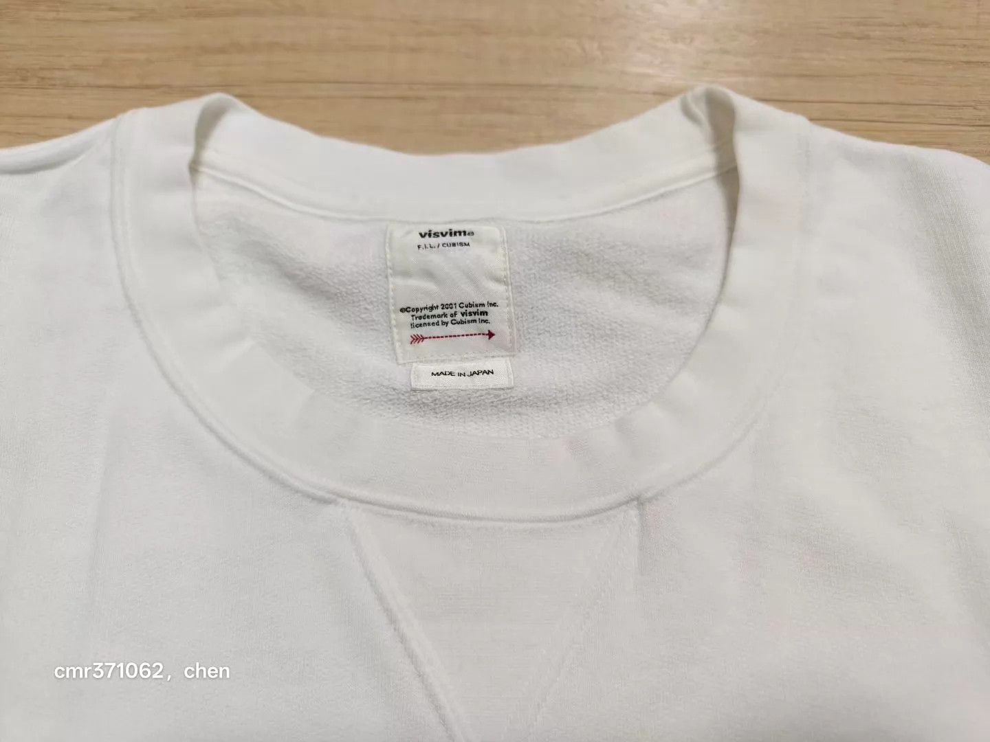 Visvim VISVIM JUMBO SWEAT CREW L/S (SUB) white3-4,grey1-5 Size US L / EU 52-54 / 3 - 6 Thumbnail