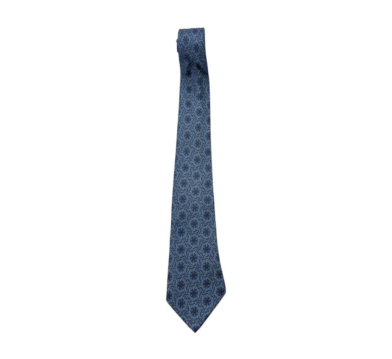 Hermes Vintage Hermes Paris silk tie luxury 7442HA patterned circle Size ONE SIZE - 1 Thumbnail