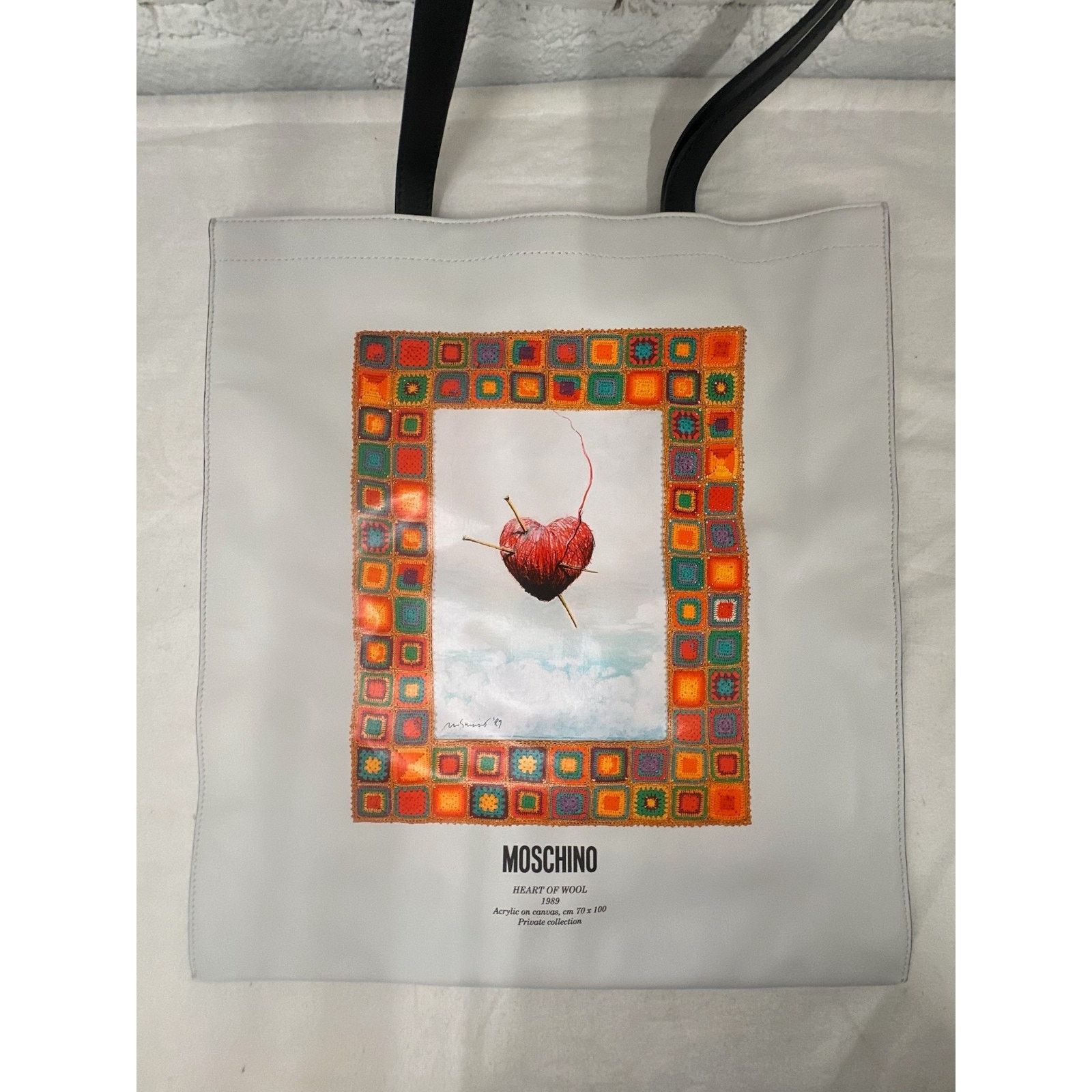 Moschino SS24 Moschino Couture Heart of Wool 1989 Framed Heart Tote Size ONE SIZE - 6 Thumbnail