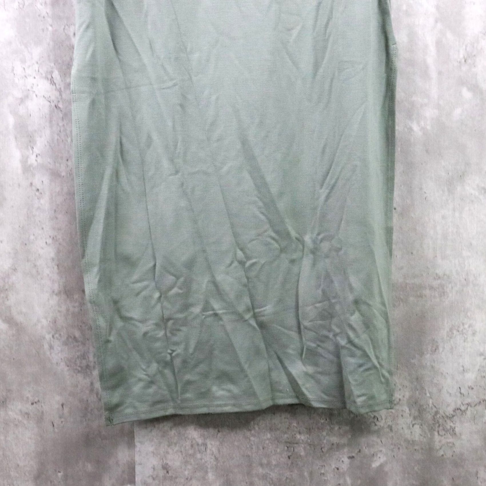 Vintage LBLC Bodycon Dress Womens Size M Jade Green One Shoulder Midi NWT Size M / US 6-8 / IT 42-44 - 4 Thumbnail