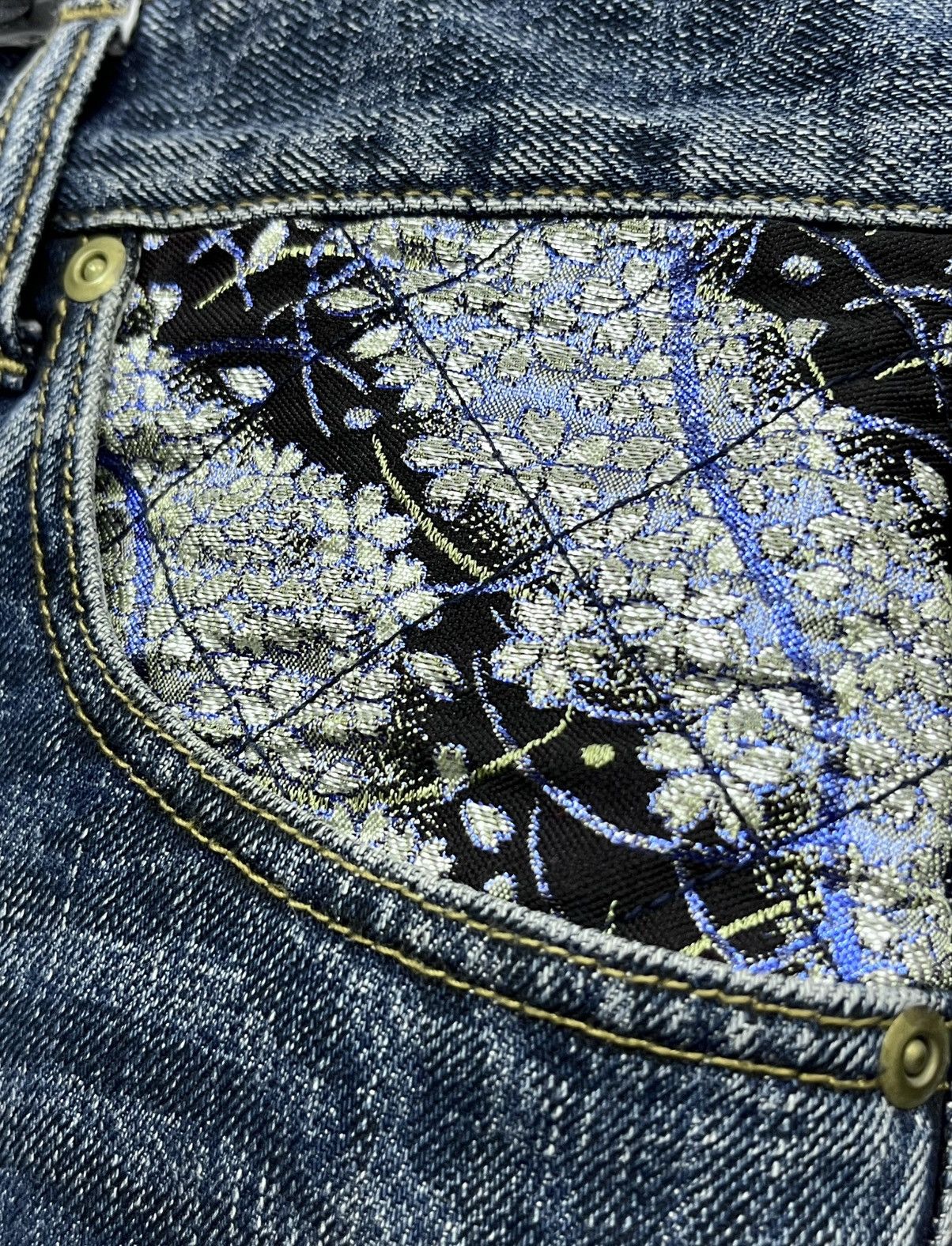 Other 🔥Vintage KARAKURI TAMASHI Butterfly Ambroidered Tattoo Wear Size US 30 / EU 46 - 10 Thumbnail