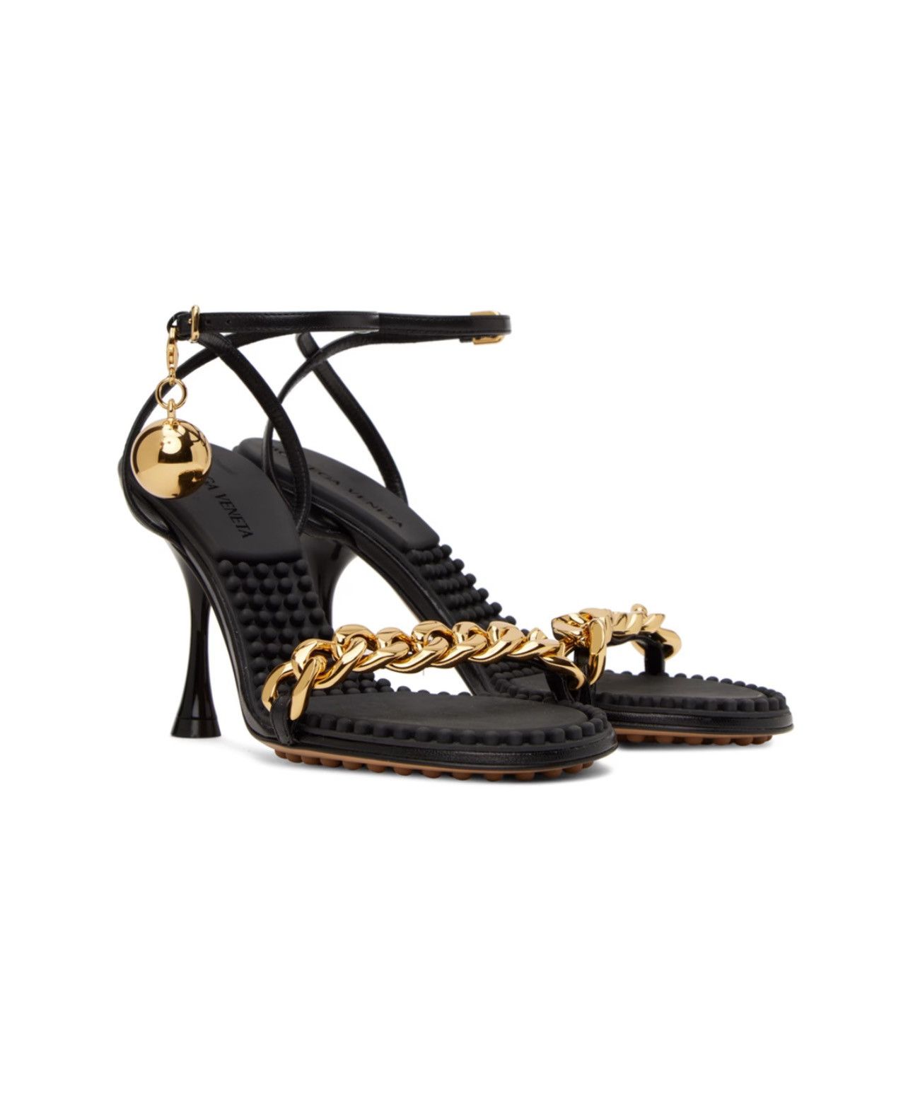 Bottega Veneta Bottega Veneta Ball Embellished High Heel Sandals size 39 Size US 9 / IT 39 - 1 Thumbnail