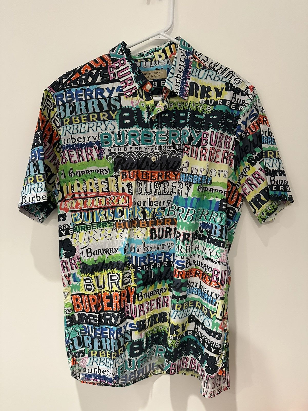 Burberry Burberry Button-Up Shirt Graffiti Size US XL / EU 56 / 4 - 1 Thumbnail