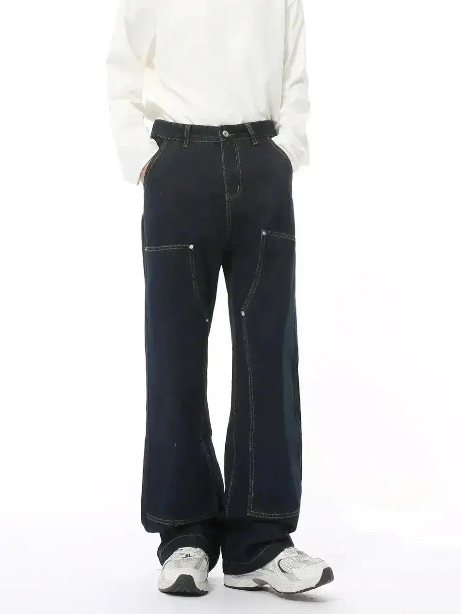 Japanese Brand Retro loose casual high street jeans Size US 32 / EU 48 - 3 Thumbnail