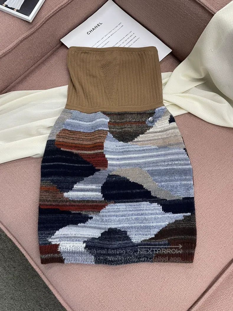 Chanel Chanel 24A high-end handicraft workshop cashmere contrast Size XS / US 0-2 / IT 36-38 - 2 Thumbnail