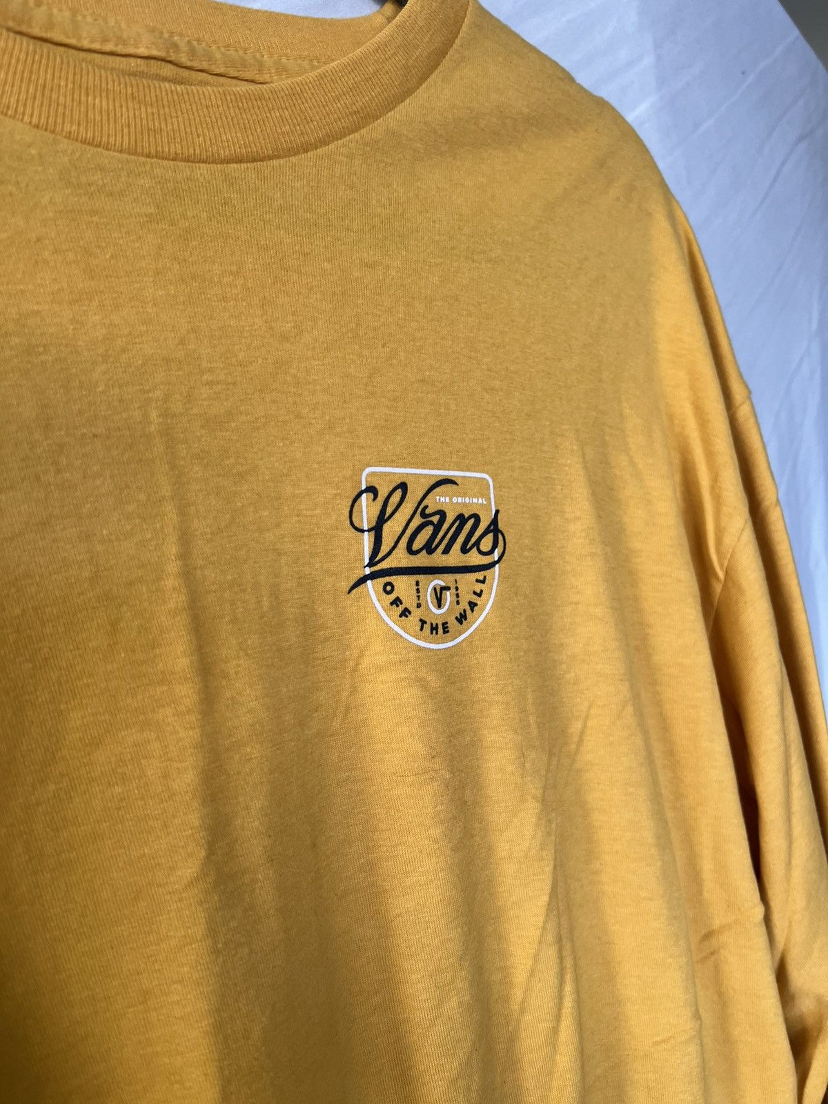 Vans Vans Men's Yellow Long Sleeve T-shirt Size US L / EU 52-54 / 3 - 2 Thumbnail
