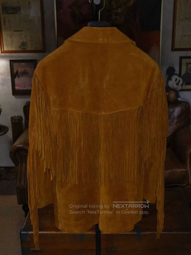 Schott Schott Western cowboy fringed leather jacket suede jacket. Size US S / EU 44-46 / 1 - 2 Thumbnail
