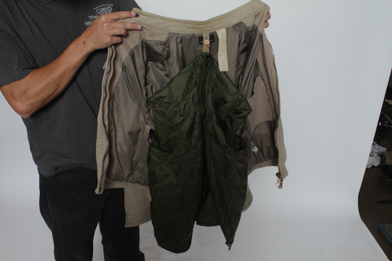 Calvin Klein × Vintage TAN BOXY CARGO POCKET CANVAS JACKET BY CALVIN KLEIN JEANS Size US XL / EU 56 / 4 - 8 Thumbnail