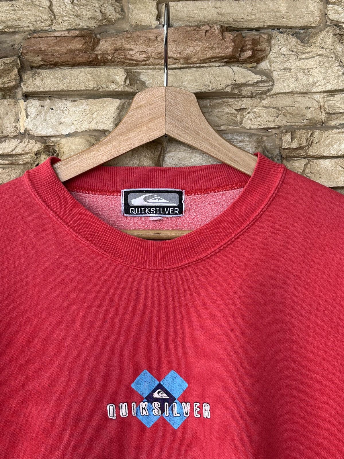 Vintage Vintage 90s Quiksilver Center Logo Boxy Sweatshirt Size US M / EU 48-50 / 2 - 7 Thumbnail