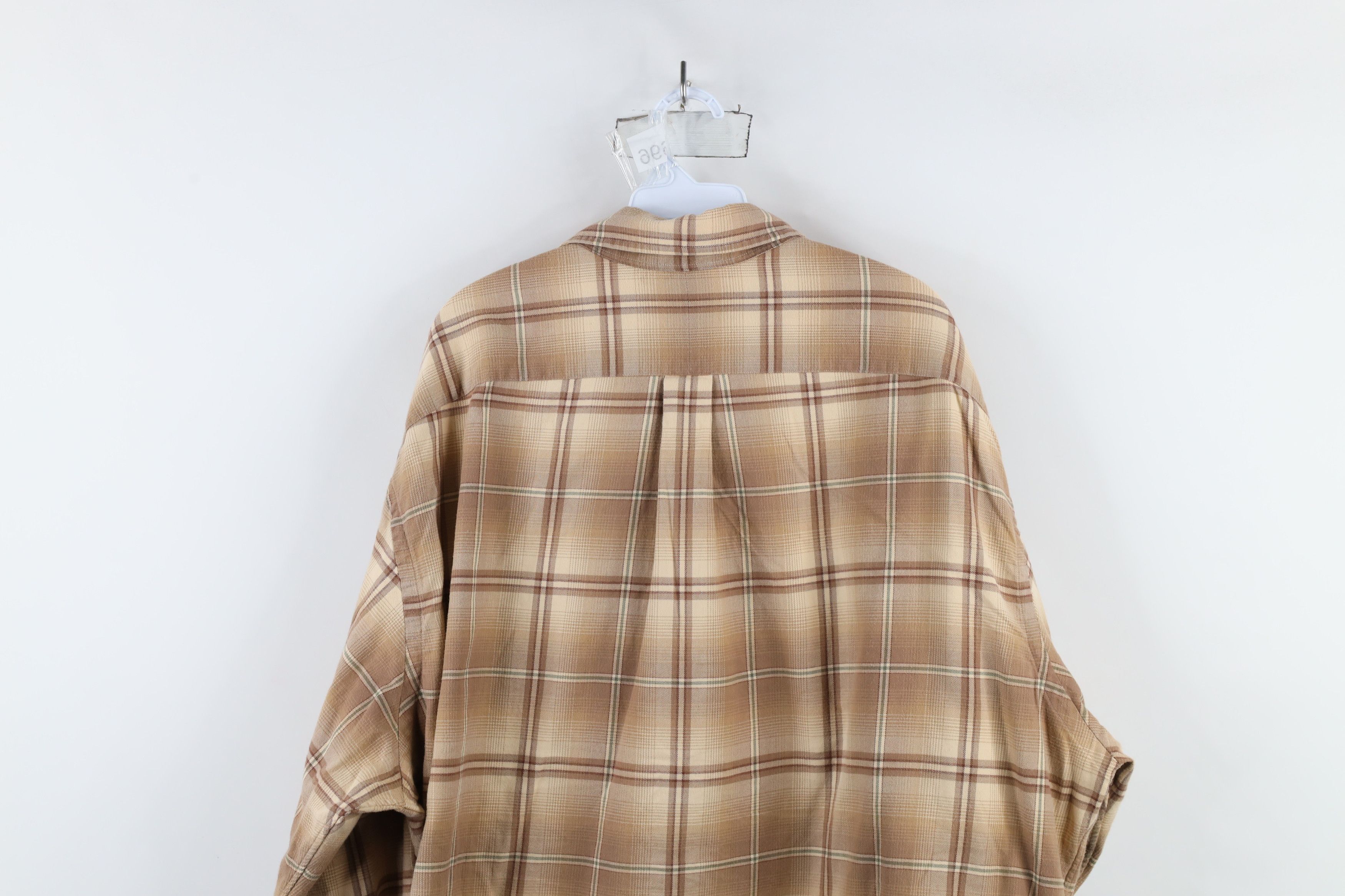 Ralph Lauren × Vintage Vintage 90s Ralph Lauren Flannel Collared Button Down Shirt Size US XXL / EU 58 / 5 - 11 Thumbnail