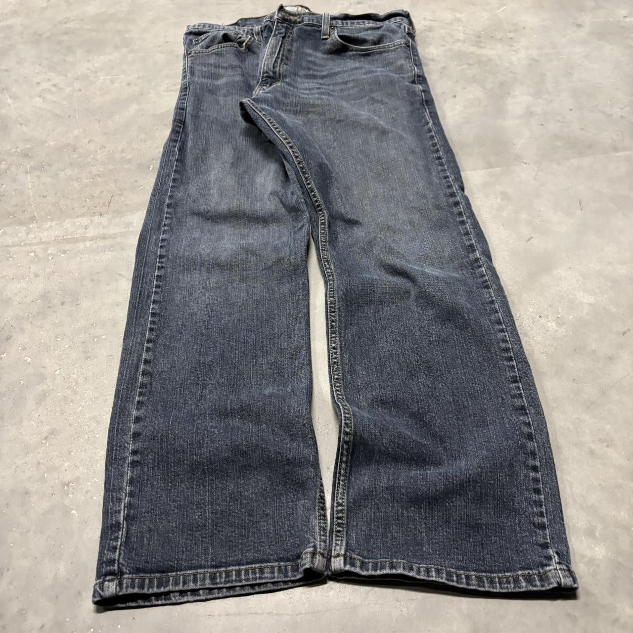 Japanese Brand × Vintage Crazy Vintage Y2K/2000s Grunge Dark Wash Essential Denim Jeans! Size US 34 / EU 50 - 3 Thumbnail