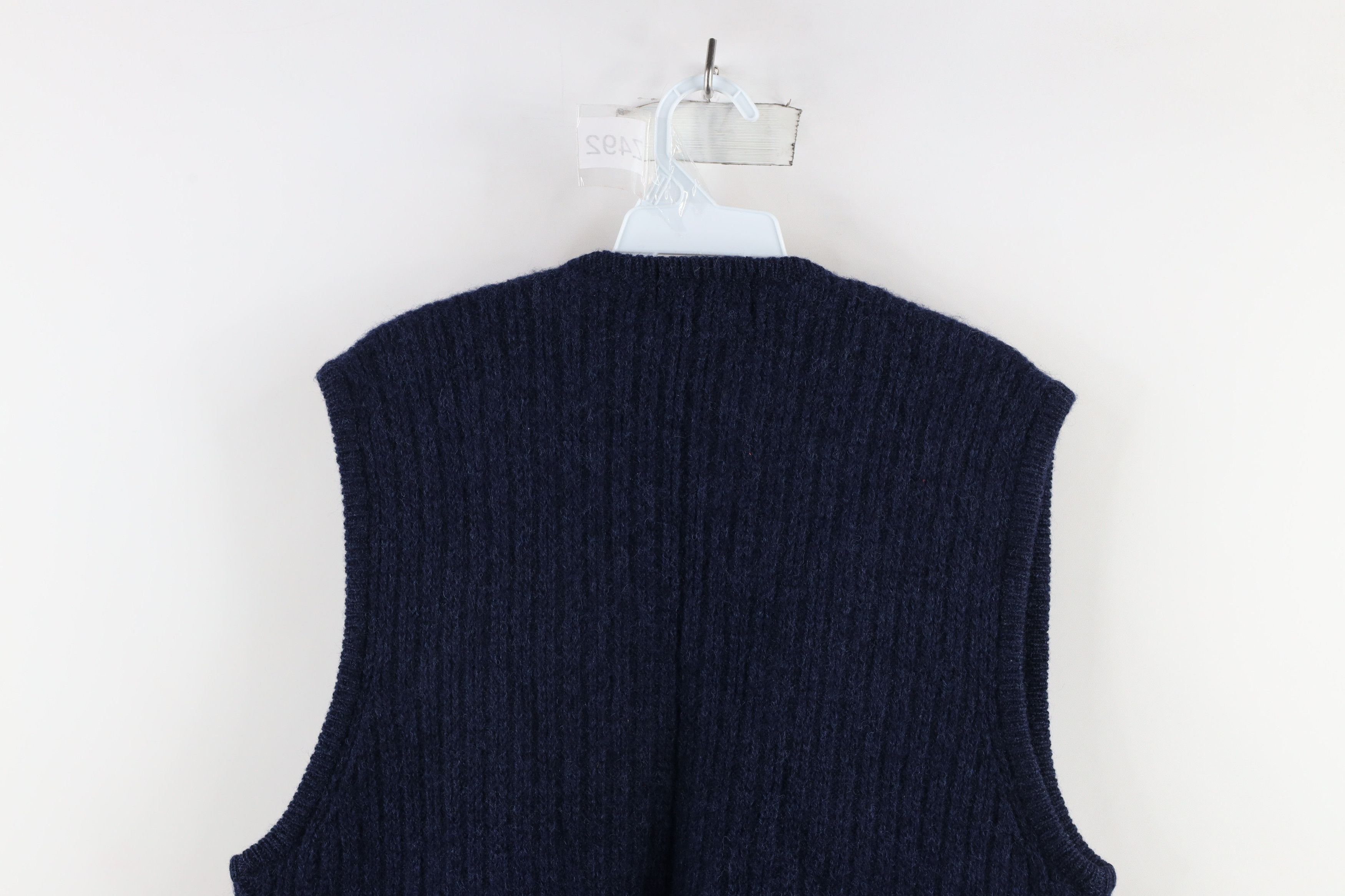 Eddie Bauer × Vintage Vintage 90s Eddie Bauer Wool Chunky Ribbed Knit Sweater Vest Size US M / EU 48-50 / 2 - 10 Thumbnail