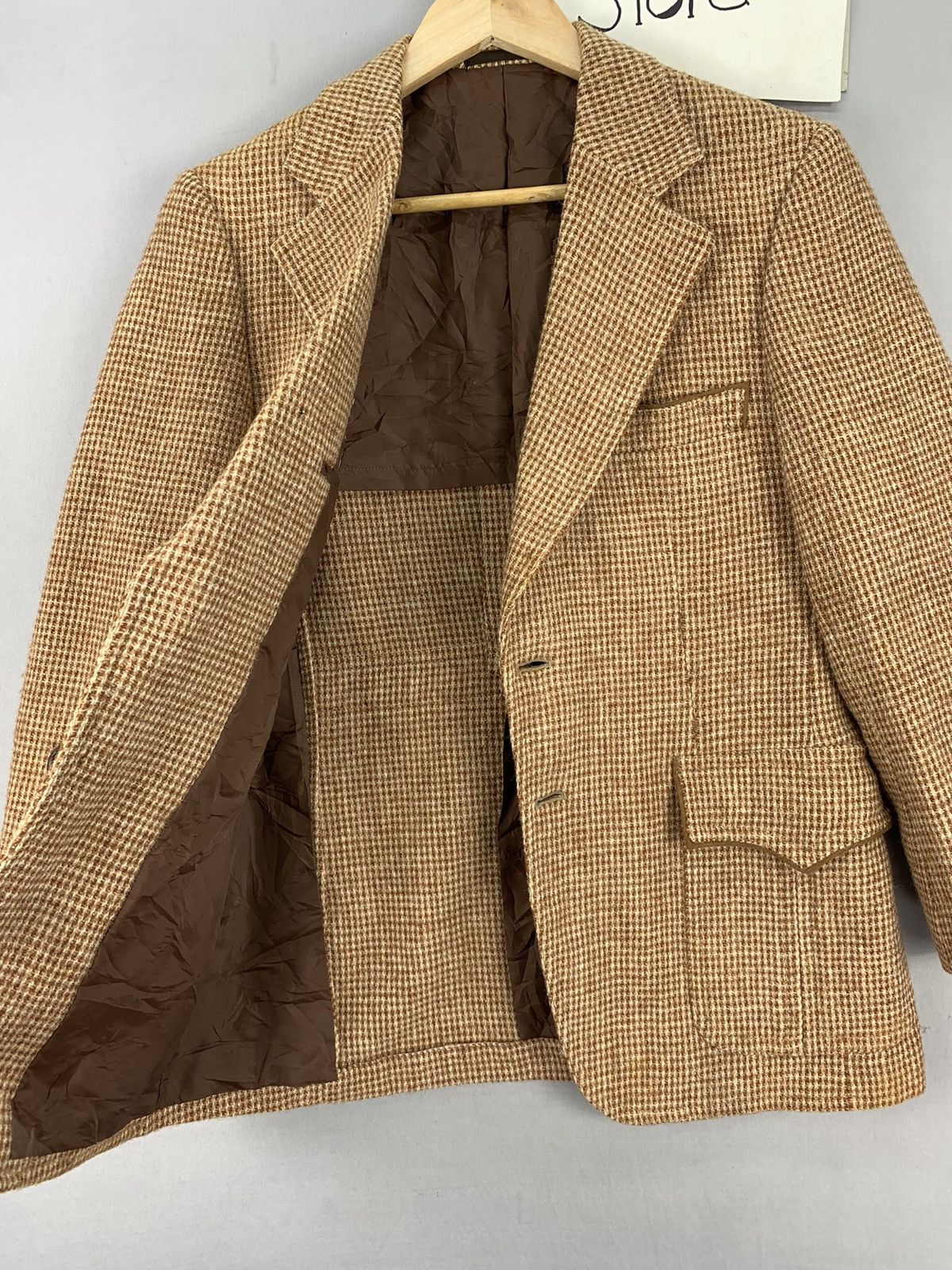 Harris Tweed Vintage Harris Tweed Wool Brown Blazer Jacket Size US S / EU 44-46 / 1 - 4 Thumbnail