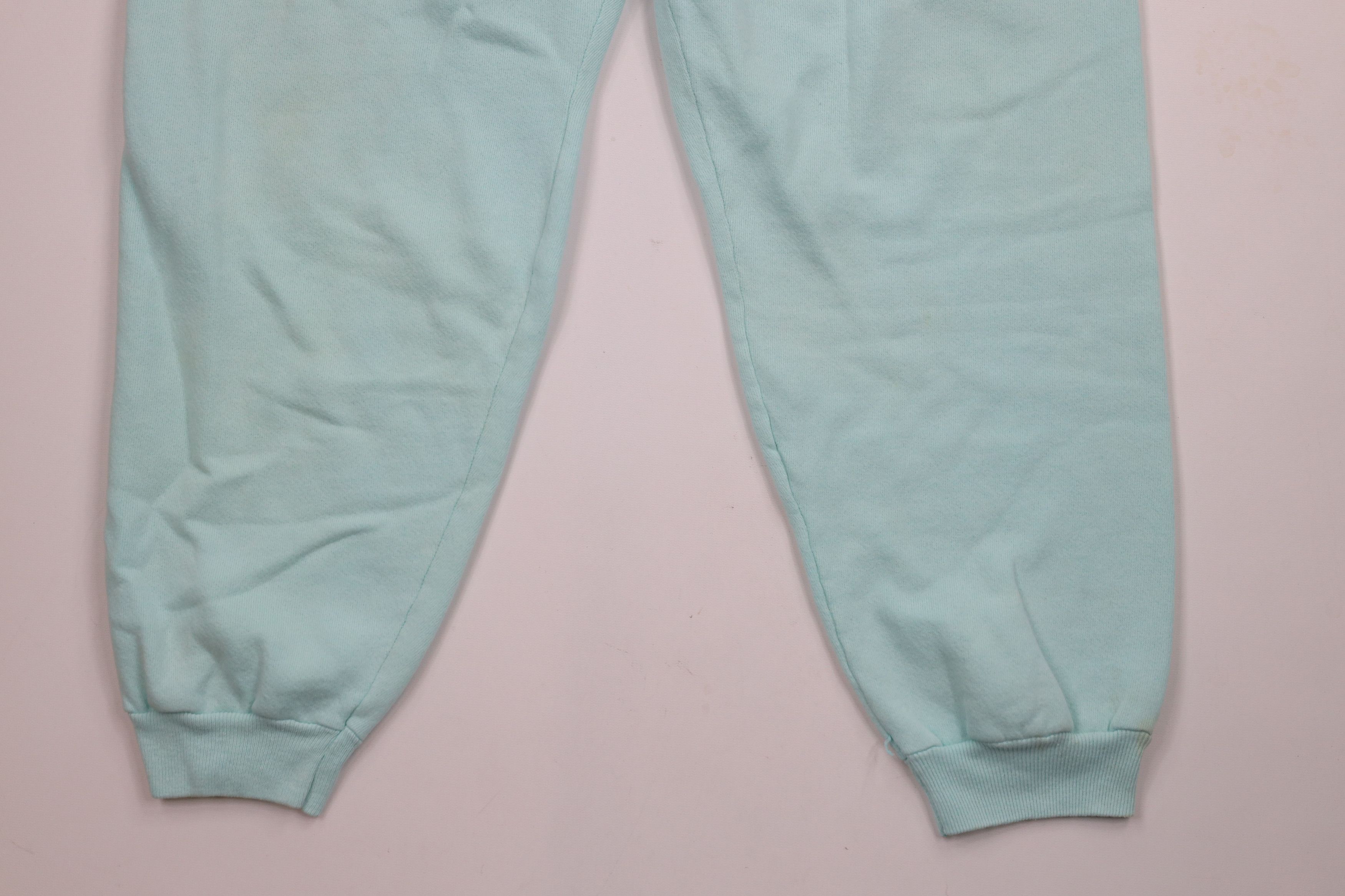 Vintage Vintage 90s Streetwear Blank Sweatpants Joggers Blue USA Size 32" / US 10 / IT 46 - 4 Thumbnail
