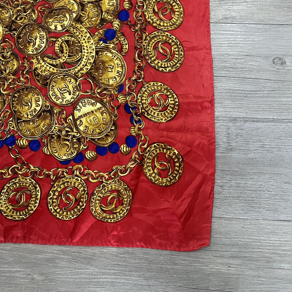 Chanel Chanel silk scarf vintage Size ONE SIZE - 2 Thumbnail