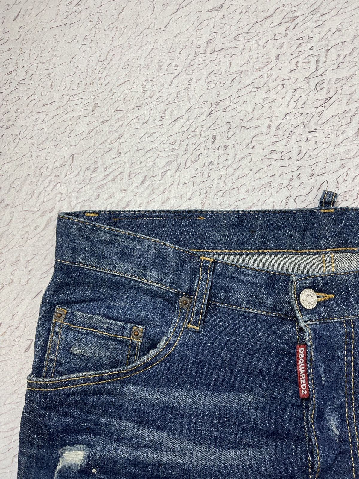 Dsquared2 DSQUARED2 cropped JEANS - SKATER JEAN distressed painted Size US 32 / EU 48 - 10 Thumbnail