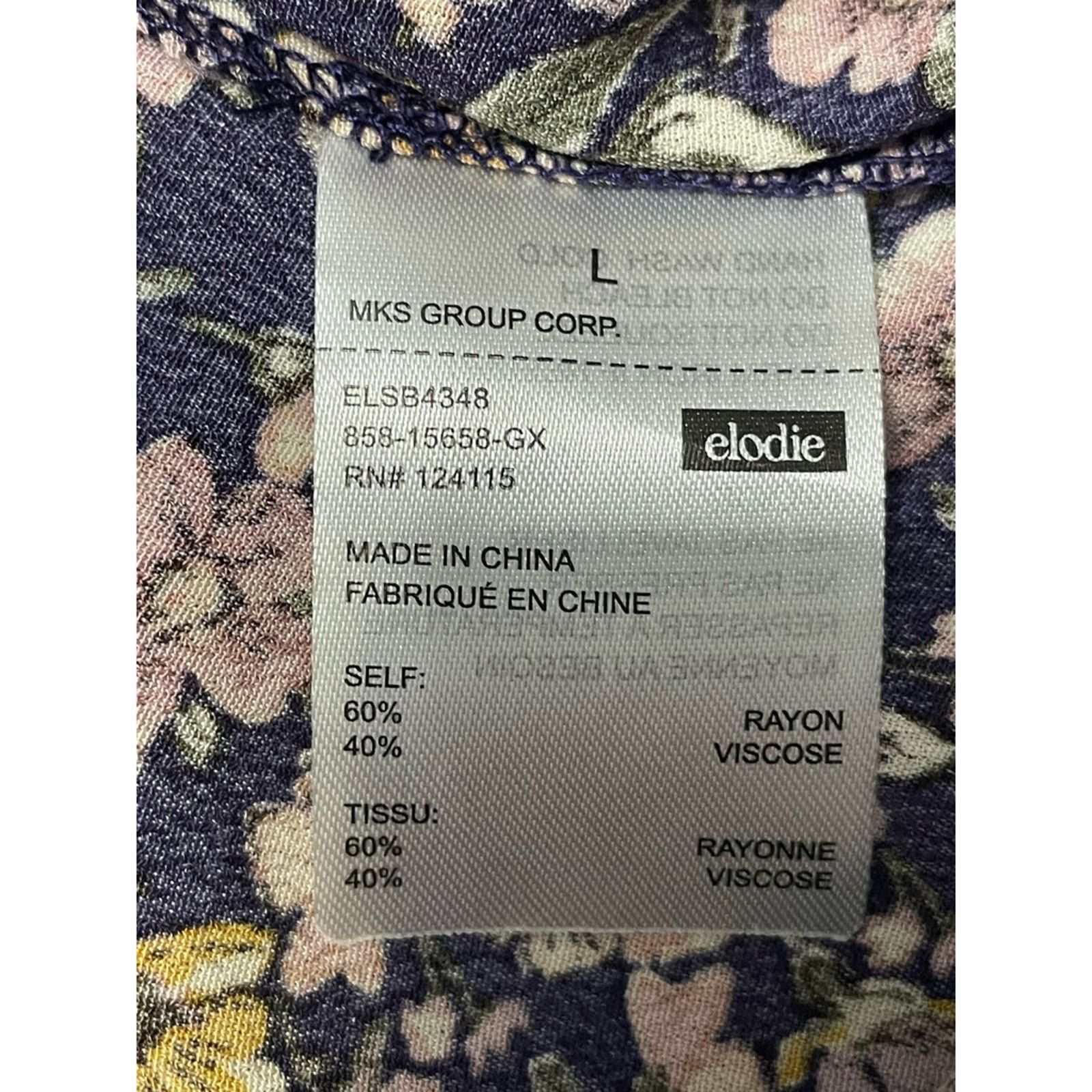 Other Elodie Straight Skirt Floral Belted Metal Ring Multicolor L Size 32" / US 10 / IT 46 - 10 Thumbnail