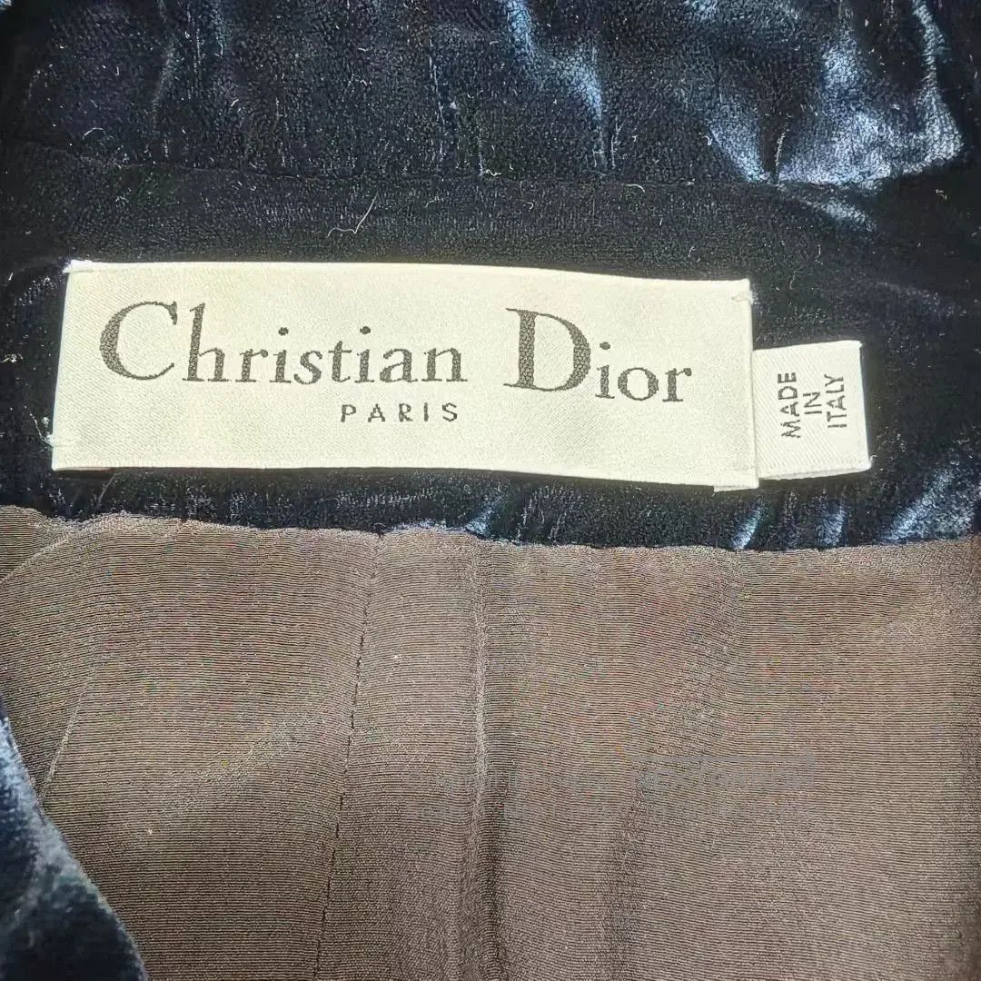 Dior dior houndstooth wool coat with velvet collar. Size XXS / US 00 / IT 34 - 3 Thumbnail