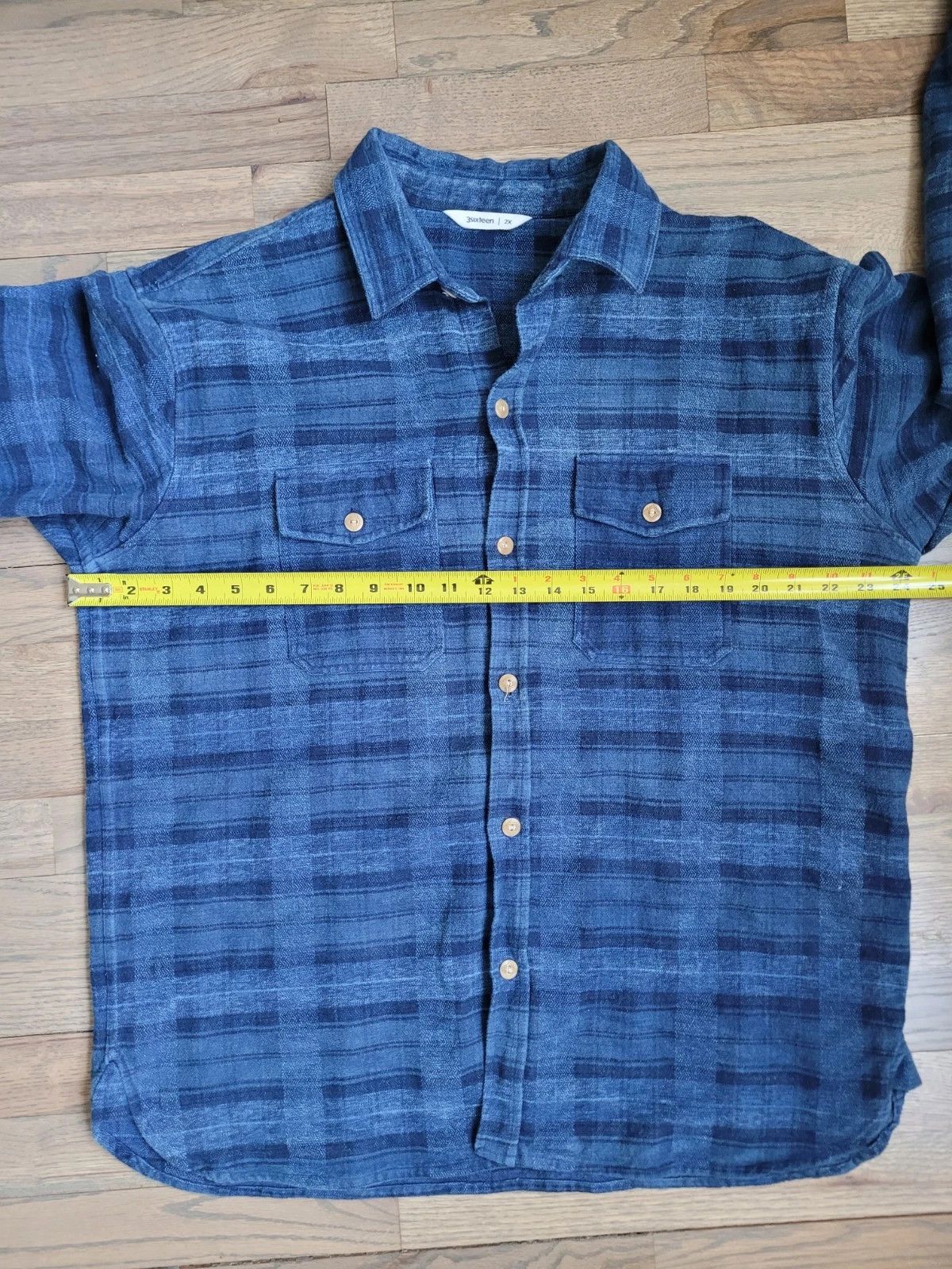3sixteen 3sixteen overdyed indigo utility shirt - XXL (fits XL) Size US XXL / EU 58 / 5 - 8 Thumbnail