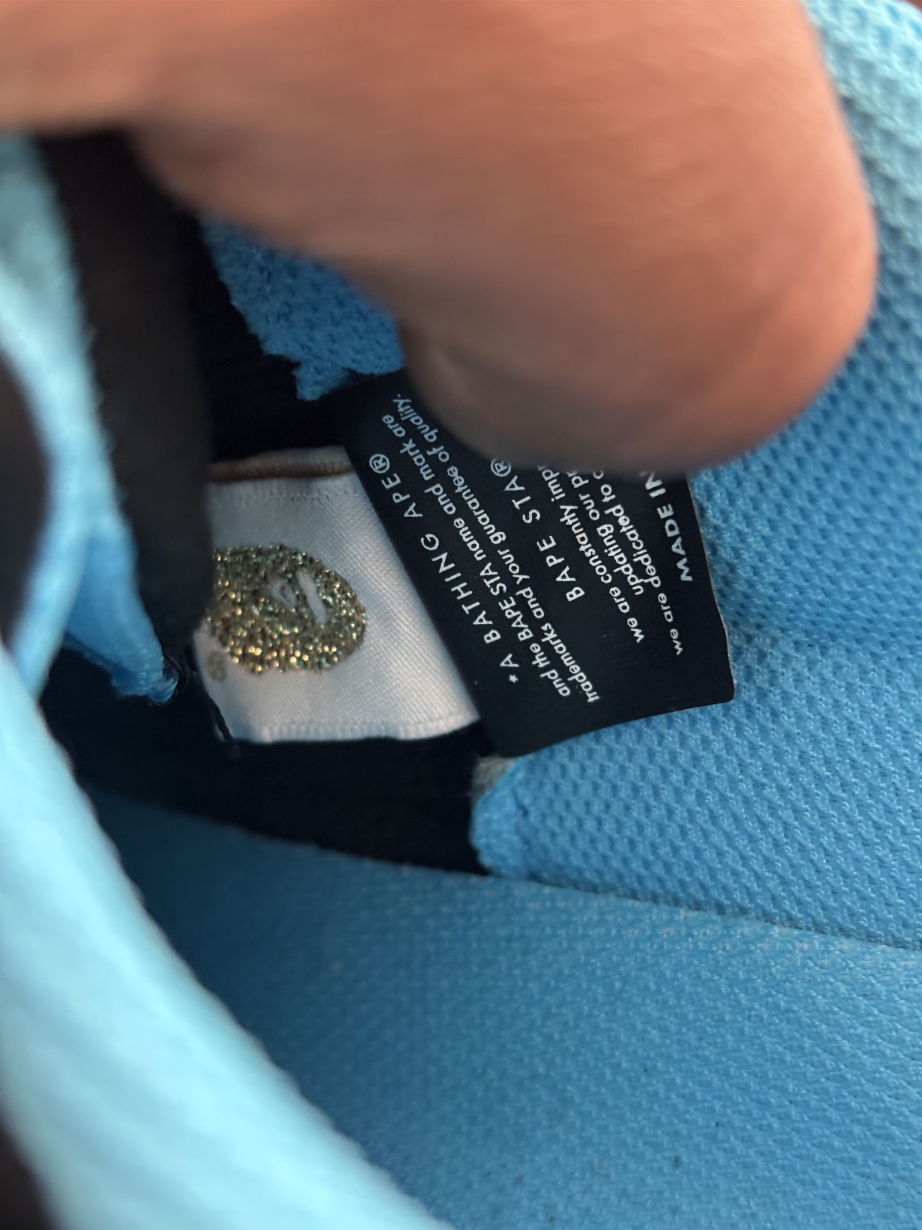 Bape Bape Roadsta Black Blue Size US 9 / EU 42 - 15 Thumbnail