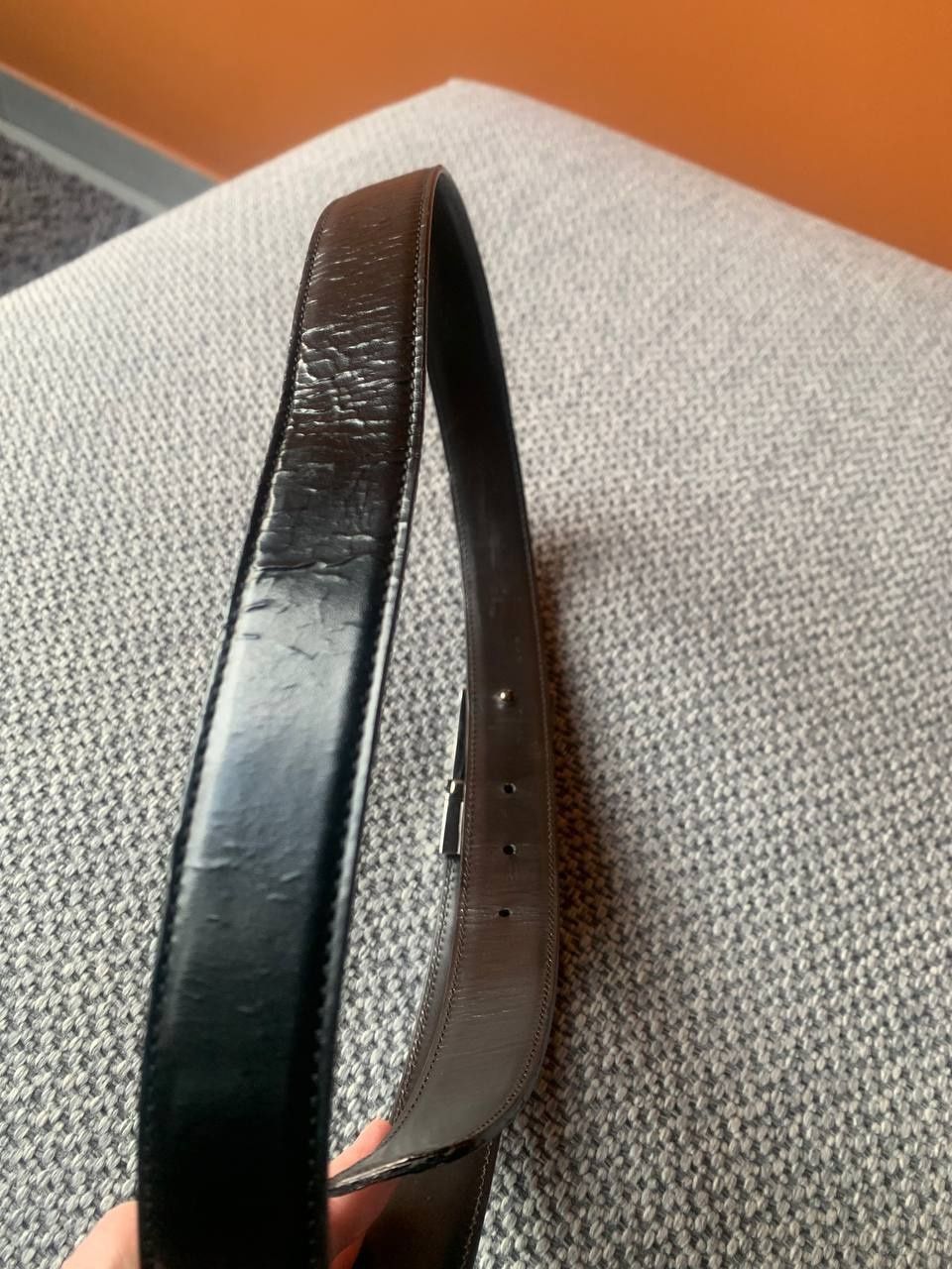 Gucci Gucci Vintage G Logo Leather Belt Size ONE SIZE - 7 Thumbnail