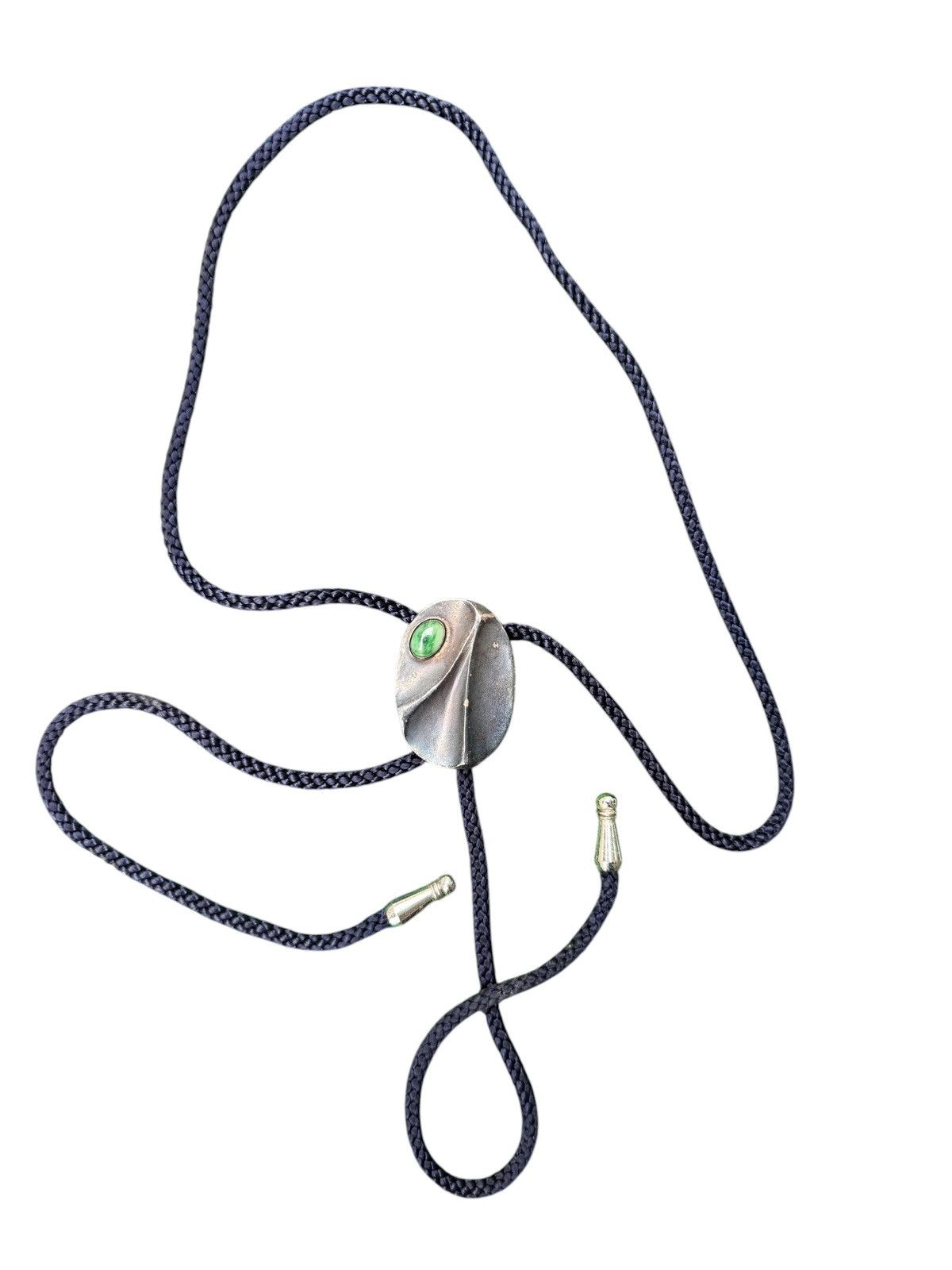 Vintage Vintage 50's green stone Bolo tie Size ONE SIZE - 3 Thumbnail