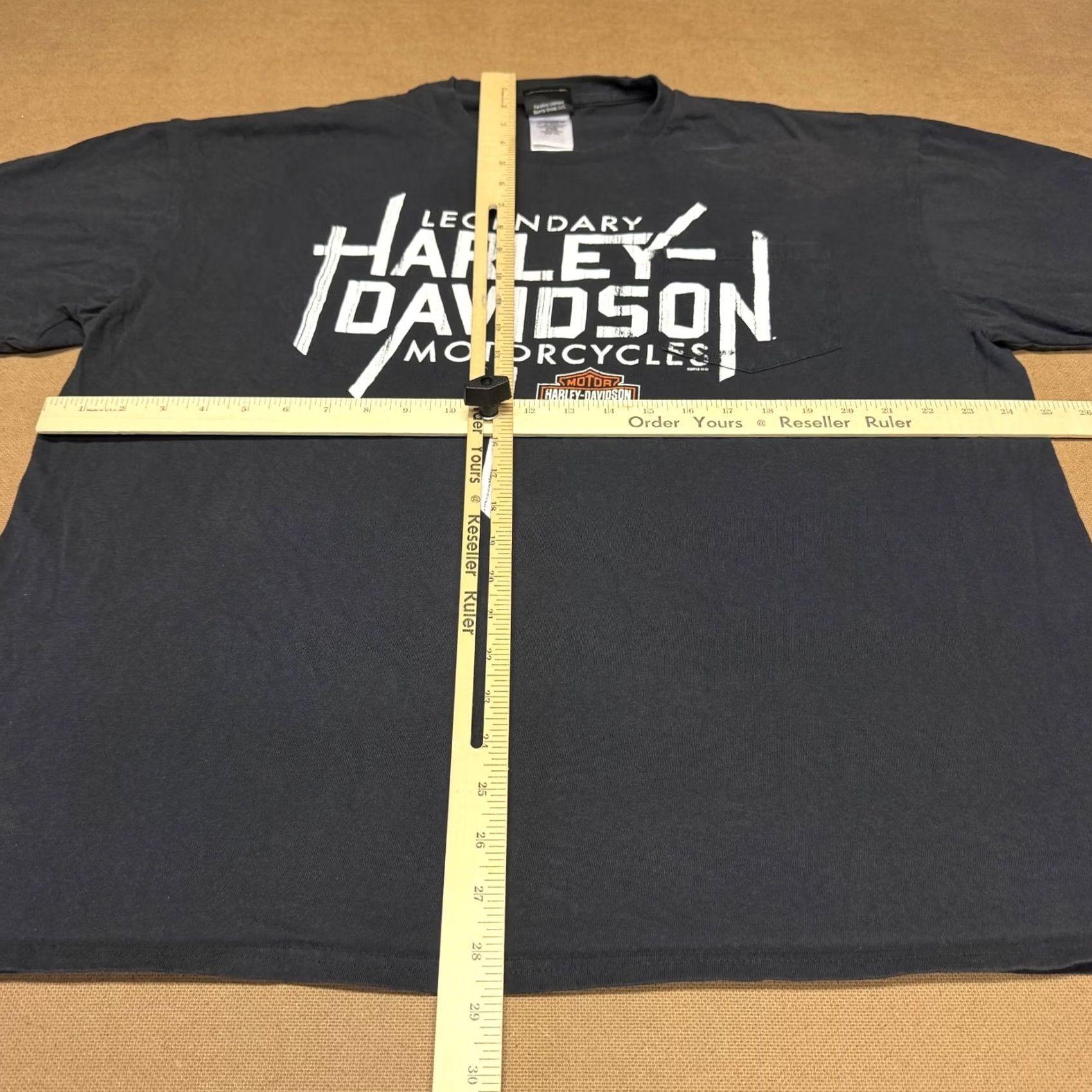 Harley Davidson Harley-Davidson Shirt Mens 2XL Gray Pocket Barnett El Paso Texas Motorcycle Tee Size US XXL / EU 58 / 5 - 7 Thumbnail