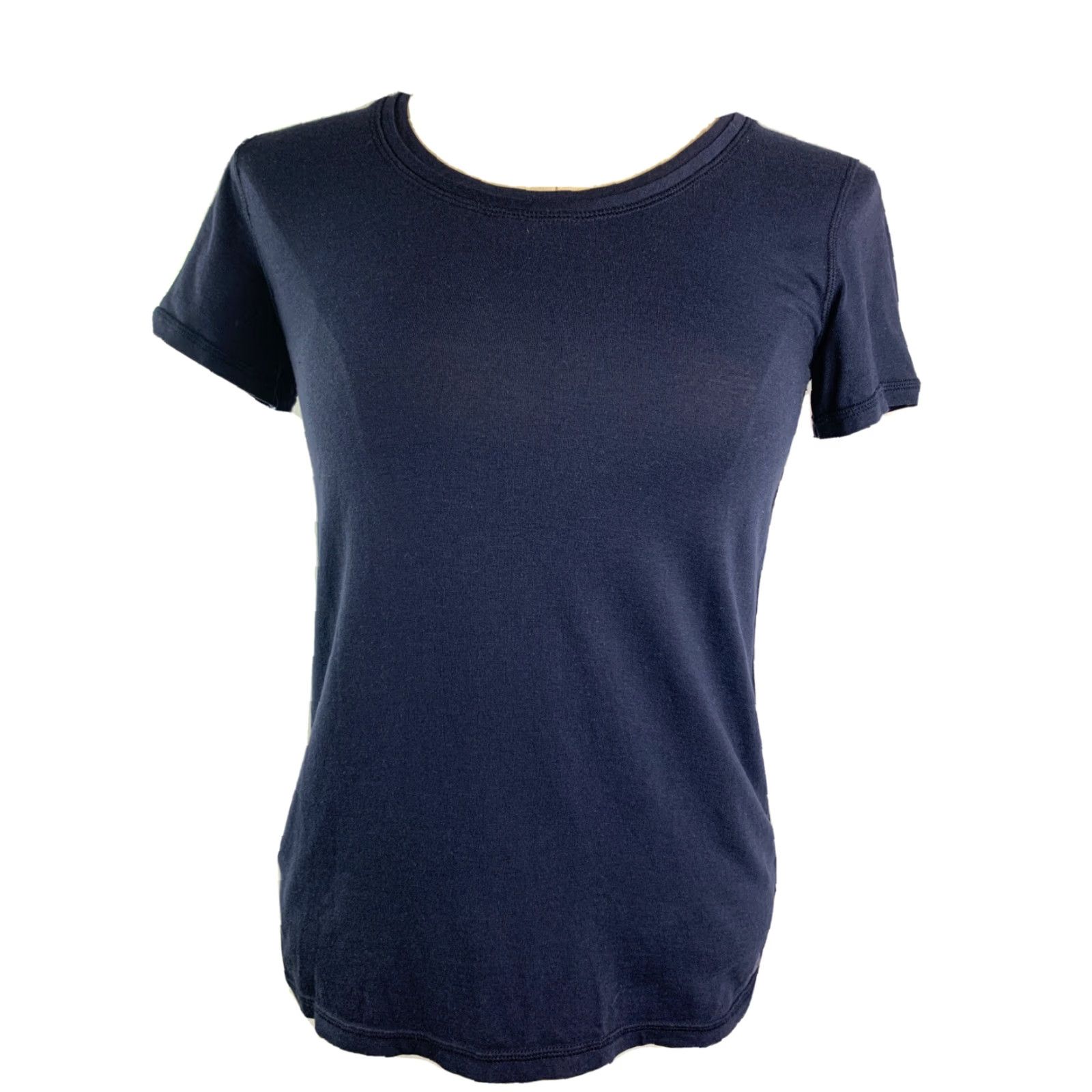 Talbots Talbots Petite T Short Sleeve Women's Navy Blue Activewear Tshirt Size XXS / US 00 / IT 34 - 2 Thumbnail