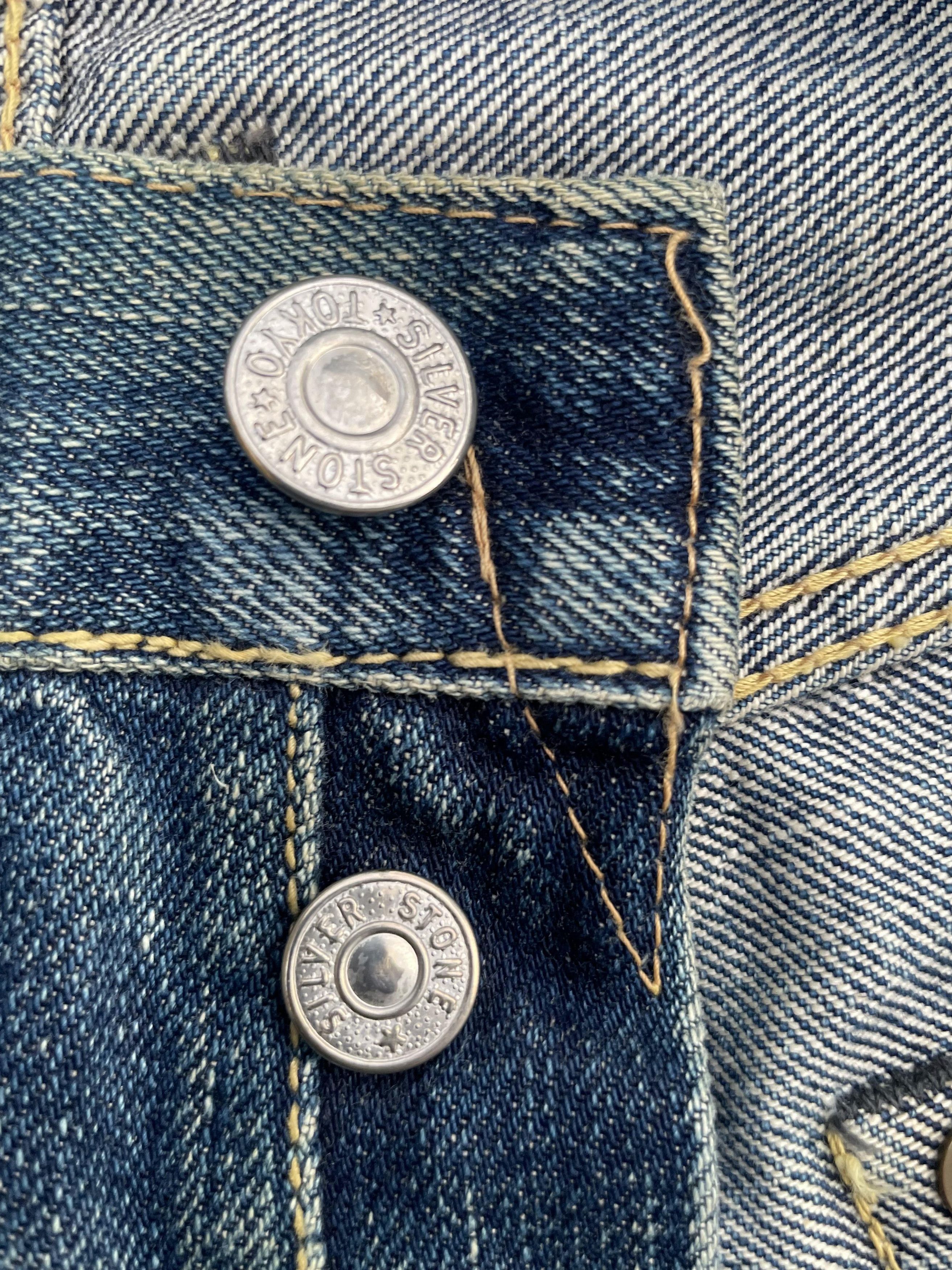 The Silver Stone Vintage Selvedge Silverstone Distresed Denim Size US 30 / EU 46 - 12 Thumbnail
