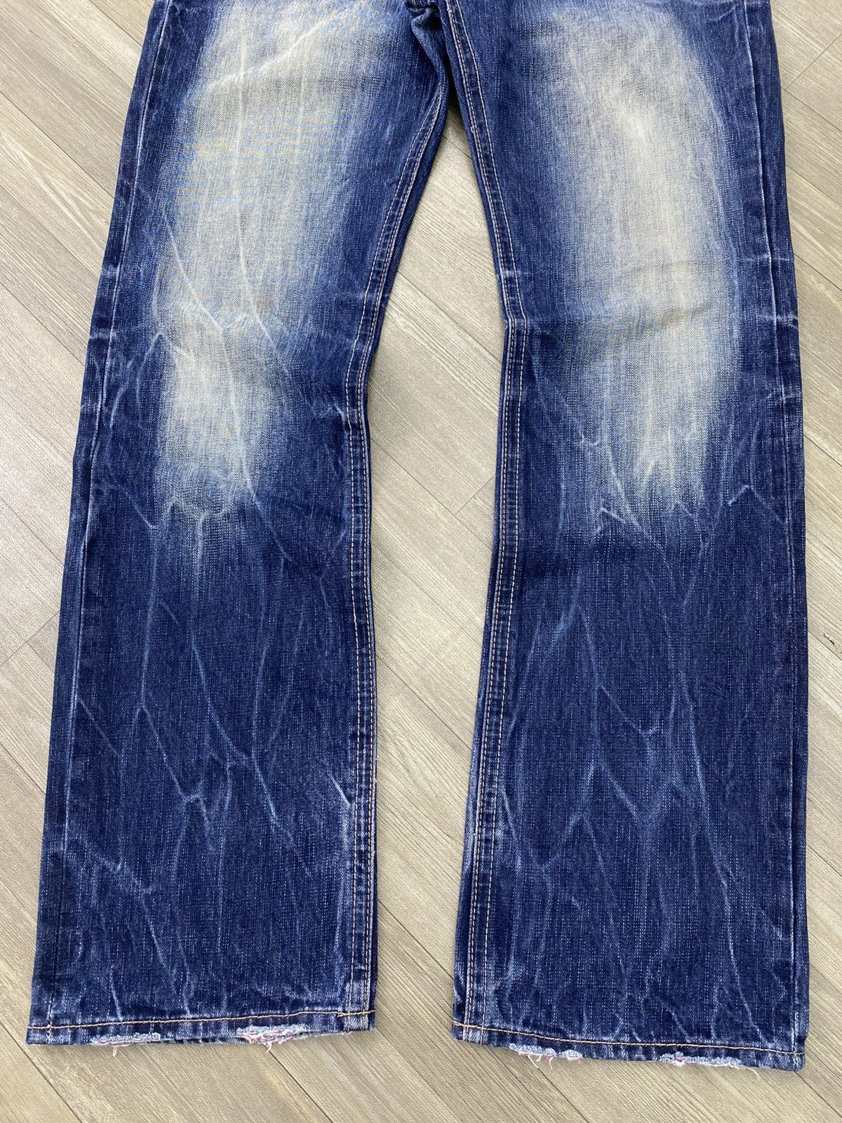 If Six Was Nine 2000s Buckaroo Distressed Faded Kmrii Lgb Punk Style Jeans Size US 34 / EU 50 - 5 Thumbnail
