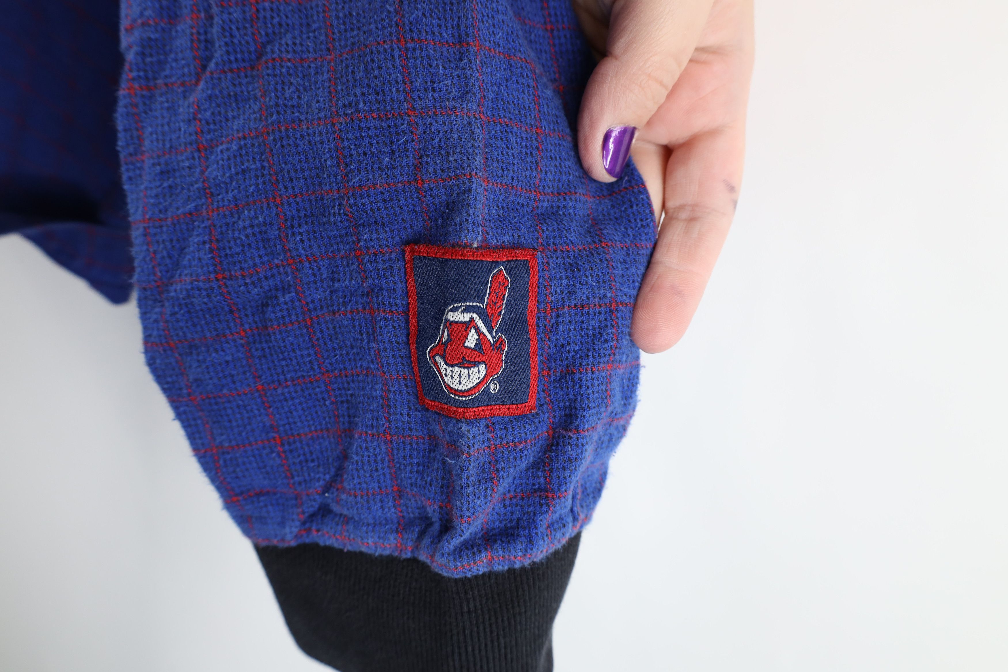 Vintage Vintage 90s Cleveland Indians Baseball Long Sleeve T-Shirt Size US M / EU 48-50 / 2 - 4 Thumbnail